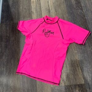Ron Jon Rash Guard Girls swim top Pink